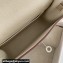 Hermes Evercolor Kelly Danse Shoulder bag White with Silver Hardware (full handmade)