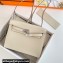 Hermes Evercolor Kelly Danse Shoulder bag White with Silver Hardware (full handmade)