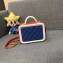 Chanel CC Filigree Grained Vanity Case Mini Bag Blue/White/Orange 2018