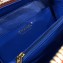 Chanel CC Filigree Grained Vanity Case Mini Bag Blue/White/Orange 2018