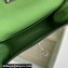 Hermes Evercolor Kelly Danse Shoulder bag Green with Silver Hardware (full handmade)