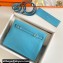 Hermes Evercolor Kelly Danse Shoulder bag Macaron Blue with Gold Hardware (full handmade)
