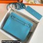 Hermes Evercolor Kelly Danse Shoulder bag Macaron Blue with Silver Hardware (full handmade)