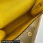 Hermes Evercolor Kelly Danse Shoulder bag Yellow with Gold Hardware (full handmade)