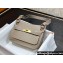 Hermes mini jypsiere bag in swift leather Pearl Gray with Gold Hardware (original quality+handmade)