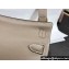 Hermes mini jypsiere bag in swift leather Pearl Gray with Gold Hardware (original quality+handmade)