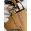Hermes In-The-Loop Tote Bag In Original Togo Leather Brown with Gold Hardware (Full Handmade Quality)