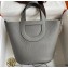 Hermes In-The-Loop Tote Bag In Original Togo Leather Gray with Silver Hardware (Full Handmade Quality)