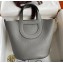 Hermes In-The-Loop Tote Bag In Original Togo Leather Gray with Gold Hardware (Full Handmade Quality)