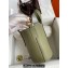 Hermes In-The-Loop Tote Bag In Original Togo Leather Light Green with Gold Hardware (Full Handmade Quality)