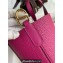 Hermes In-The-Loop Tote Bag In Original Togo Leather Fuchsia with Gold Hardware (Full Handmade Quality)