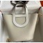 Hermes In-The-Loop Tote Bag In Original Togo Leather Pearl Gray with Gold Hardware (Full Handmade Quality)