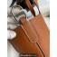 Hermes In-The-Loop Tote Bag In Original Togo Leather Golden Brown with Silver Hardware (Full Handmade Quality)