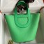Hermes In-The-Loop Tote Bag In Original Togo Leather Green with Gold Hardware (Full Handmade Quality)