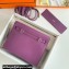 Hermes Evercolor Kelly Danse Shoulder bag Purple with Silver Hardware (full handmade)