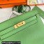 Hermes Evercolor Kelly Danse Shoulder bag Green with Gold Hardware (full handmade)