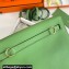 Hermes Evercolor Kelly Danse Shoulder bag Green with Gold Hardware (full handmade)