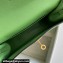 Hermes Evercolor Kelly Danse Shoulder bag Green with Gold Hardware (full handmade)