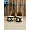 Gucci Calfskin Leather Mid-heel Web Details Pearls Trim Slipper 2017
