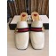 Gucci Calfskin Leather High-heel Web Details Pearls Trim Slipper 2017