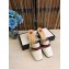 Gucci Calfskin Leather High-heel Web Details Pearls Trim Slipper 2017