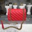Balenciaga BB Chain S/M Charms Embroidered Logo Bag Red 2018
