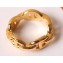 Hermes Chaine D'Ancre Enchainee Ring Gold