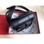 Valentino Supervee Calfskin Crossbody Small Bag Black 2020