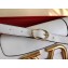 Valentino Supervee Calfskin Crossbody Large Bag White/Gold 2020