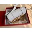 Valentino Supervee Calfskin Crossbody Small Bag White/Gold 2020