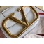 Valentino Supervee Calfskin Crossbody Small Bag White/Gold 2020
