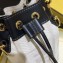 Fendi Canvas Embroidered FF Mon Tresor Mini Bucket Bag White 2020