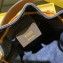 Fendi Canvas Embroidered FF Mon Tresor Mini Bucket Bag Blue 2020