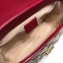 Gucci Diagonal GG Marmont Mini Top Handle Bag 583571 Canvas Red 2020