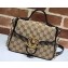Gucci Diagonal GG Marmont Mini Top Handle Bag 583571 Canvas Black 2020