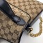 Gucci Diagonal GG Marmont Mini Top Handle Bag 583571 Canvas Black 2020