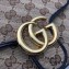 Gucci Diagonal GG Marmont Mini Top Handle Bag 583571 Canvas Black 2020