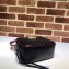 Gucci GG Marmont Small Shoulder Bag with Bamboo 602270 Black/Red 2020