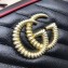 Gucci GG Marmont Small Shoulder Bag with Bamboo 602270 Black/Red 2020