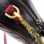 Gucci GG Marmont Small Shoulder Bag with Bamboo 602270 Black/Red 2020