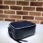 Gucci GG Marmont Small Shoulder Bag with Bamboo 602270 Blue/White 2020