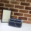 Gucci Diagonal GG Marmont Super Mini Shoulder Bag 574969 Blue/White 2020