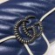 Gucci Diagonal GG Marmont Mini Shoulder Bag 446744 Blue/White 2020