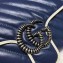 Gucci Diagonal GG Marmont Small Shoulder Bag 443497 Blue/White 2020