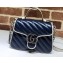 Gucci Diagonal GG Marmont Mini Top Handle Bag 583571 Blue/White 2020
