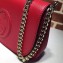 Gucci Soho Tassel Leather Chain Shoulder Bag 336752 Red