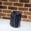 Gucci Diagonal GG Marmont Double G Mini Bucket Bag 575163 Blue/White 2020