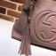Gucci Soho Tassel Leather Shoulder Bag 308982 Nude Pink