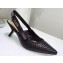Dior Heel 6.5cm J'Adior Slingback Braided Pumps Black 2020