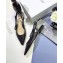 Dior J'Adior Slingback Braided Ballet Flats Black 2020
